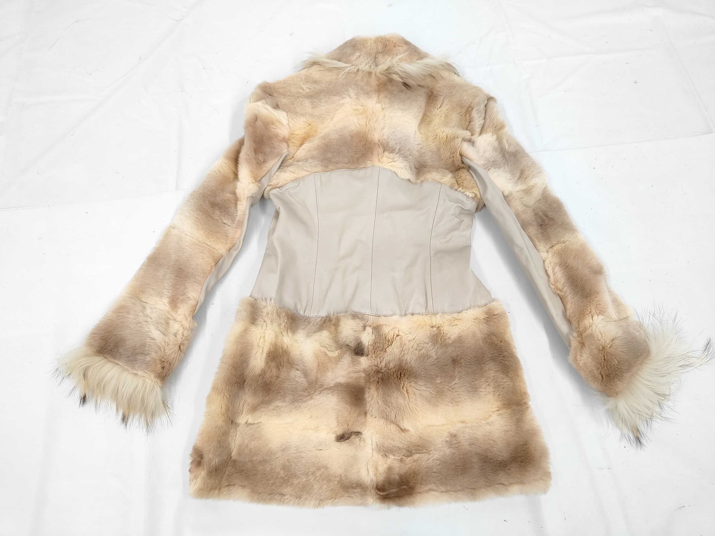 Unused VERSACE Real Fur Coat, Vintage, Original Price: Over 1 Million Yen, Size XS