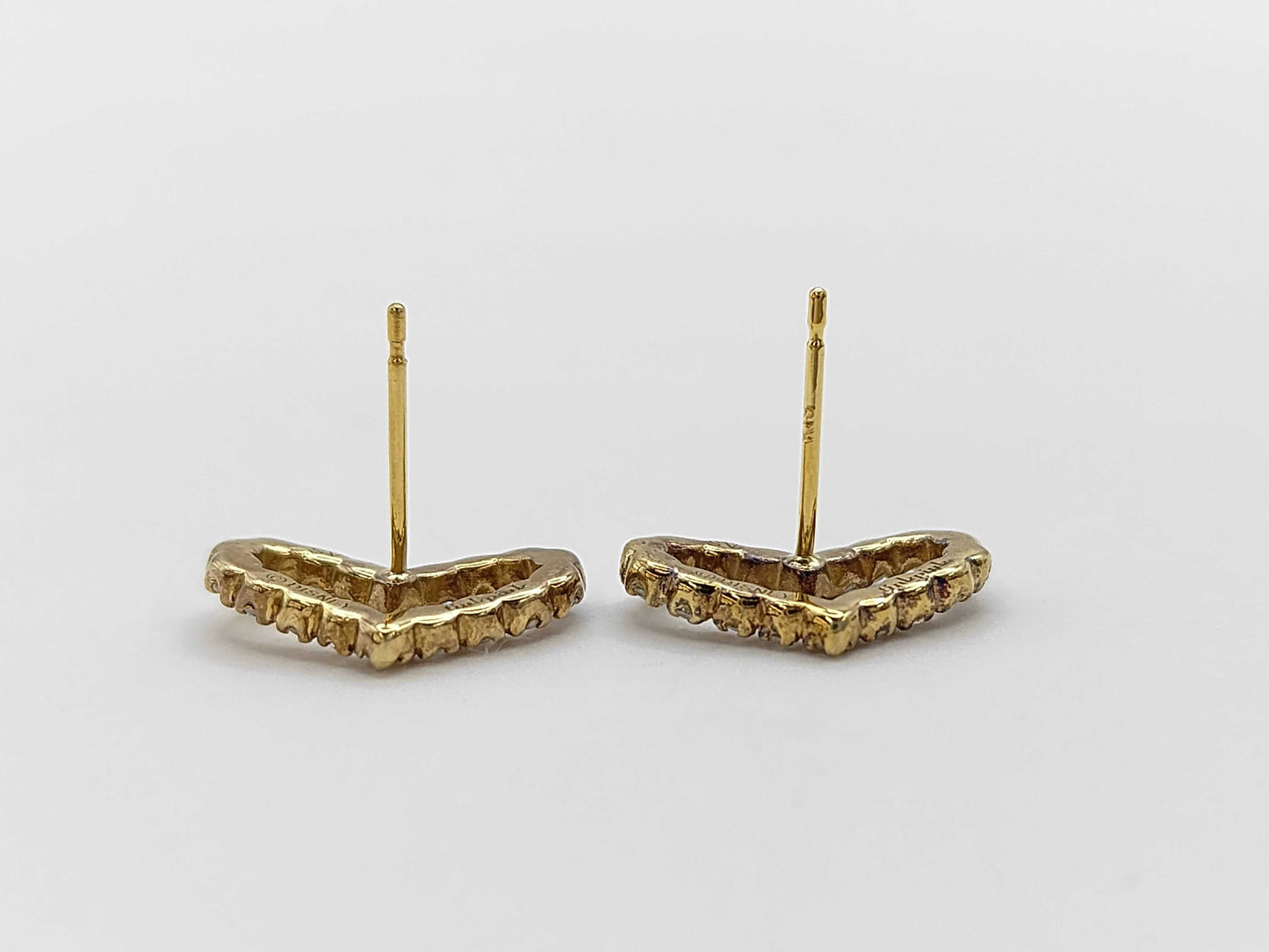 Disney Clear Stone Sterling Silver/18K 1.3g Earrings 