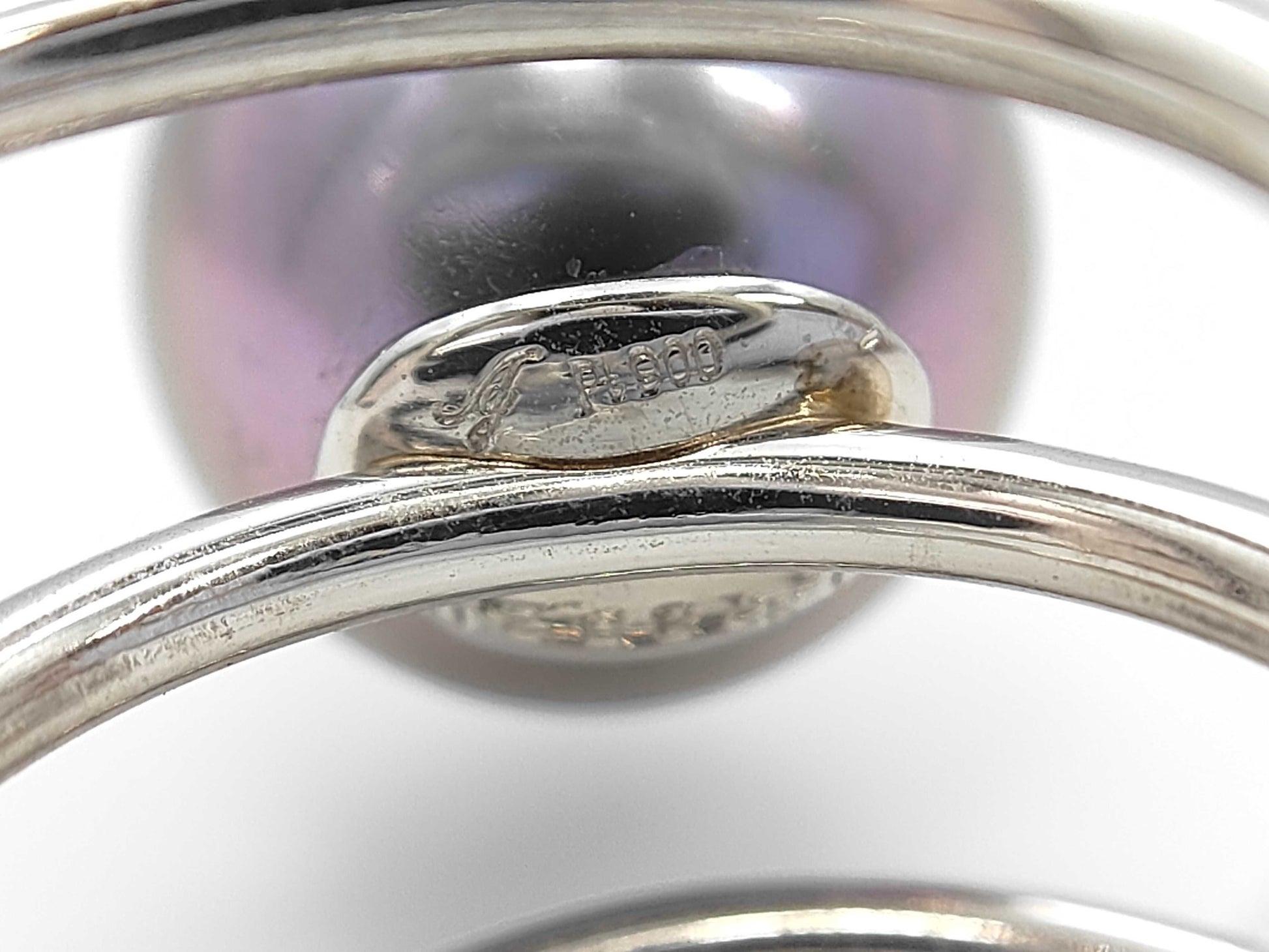 Pearl, diameter approximately 12.1mm, D0.318ct, F0.20ct, Pt900, 9.6g, Ring 