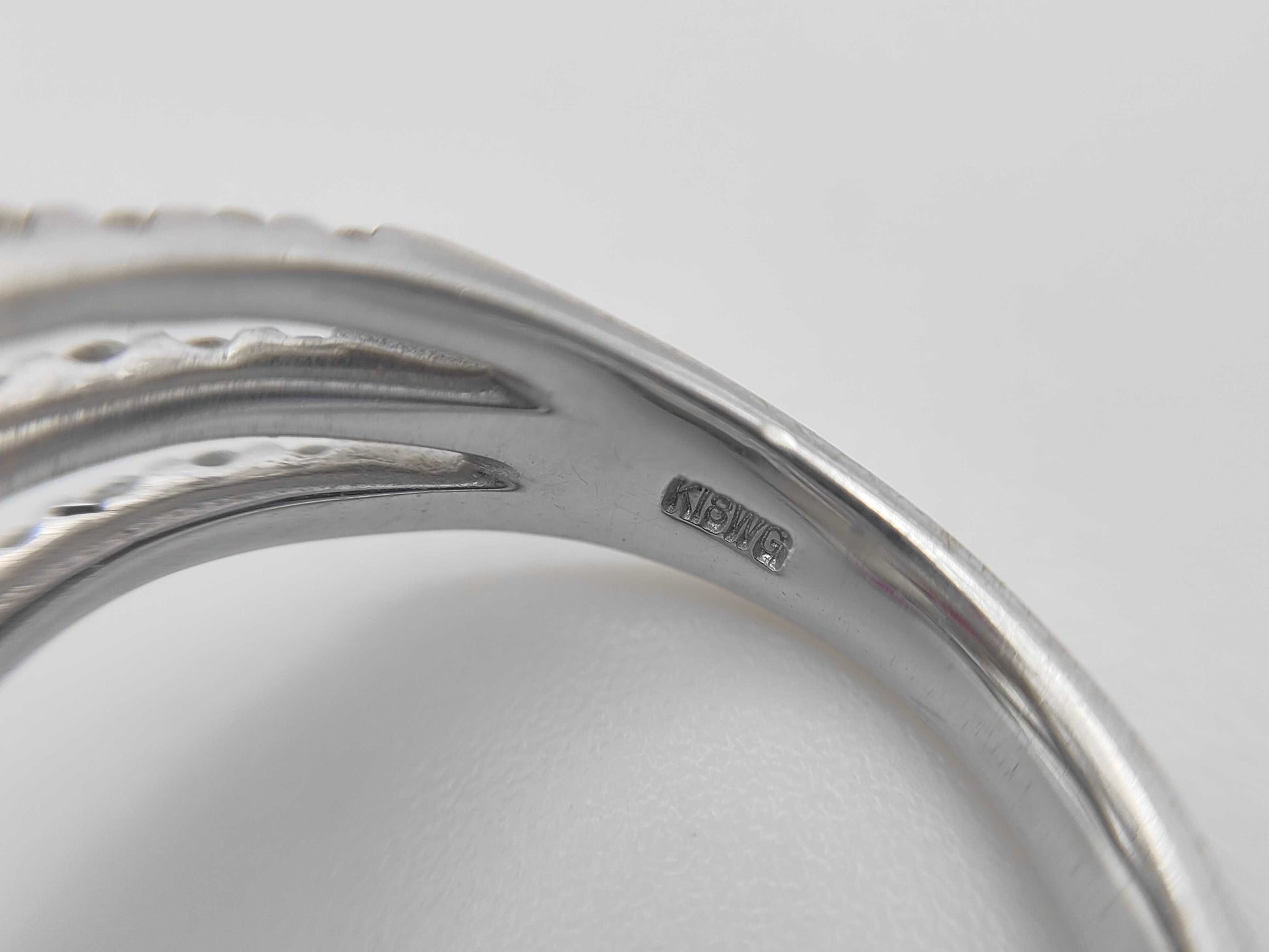 R1.16ct D0.35ct K18WG 6.7g Ring 