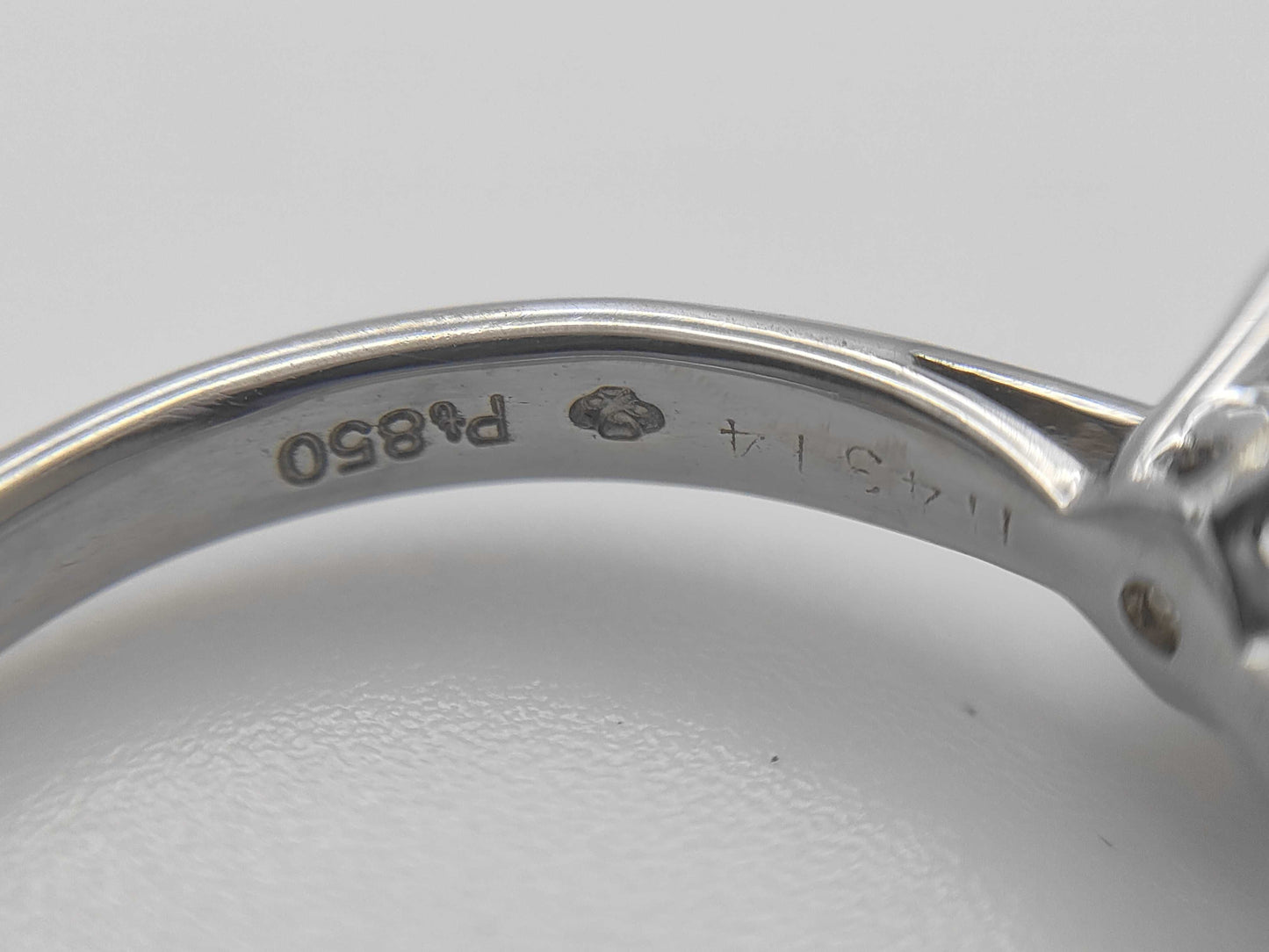 D1.06ct Pt850 5.1g Ring 