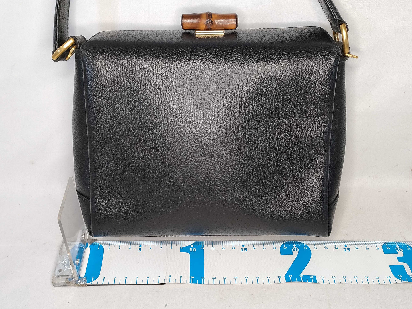 GUCCI Bamboo Turnlock Handbag 000 33 0175 Black Handbag