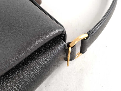 GUCCI Bamboo Turnlock Handbag 000 33 0175 Black Handbag