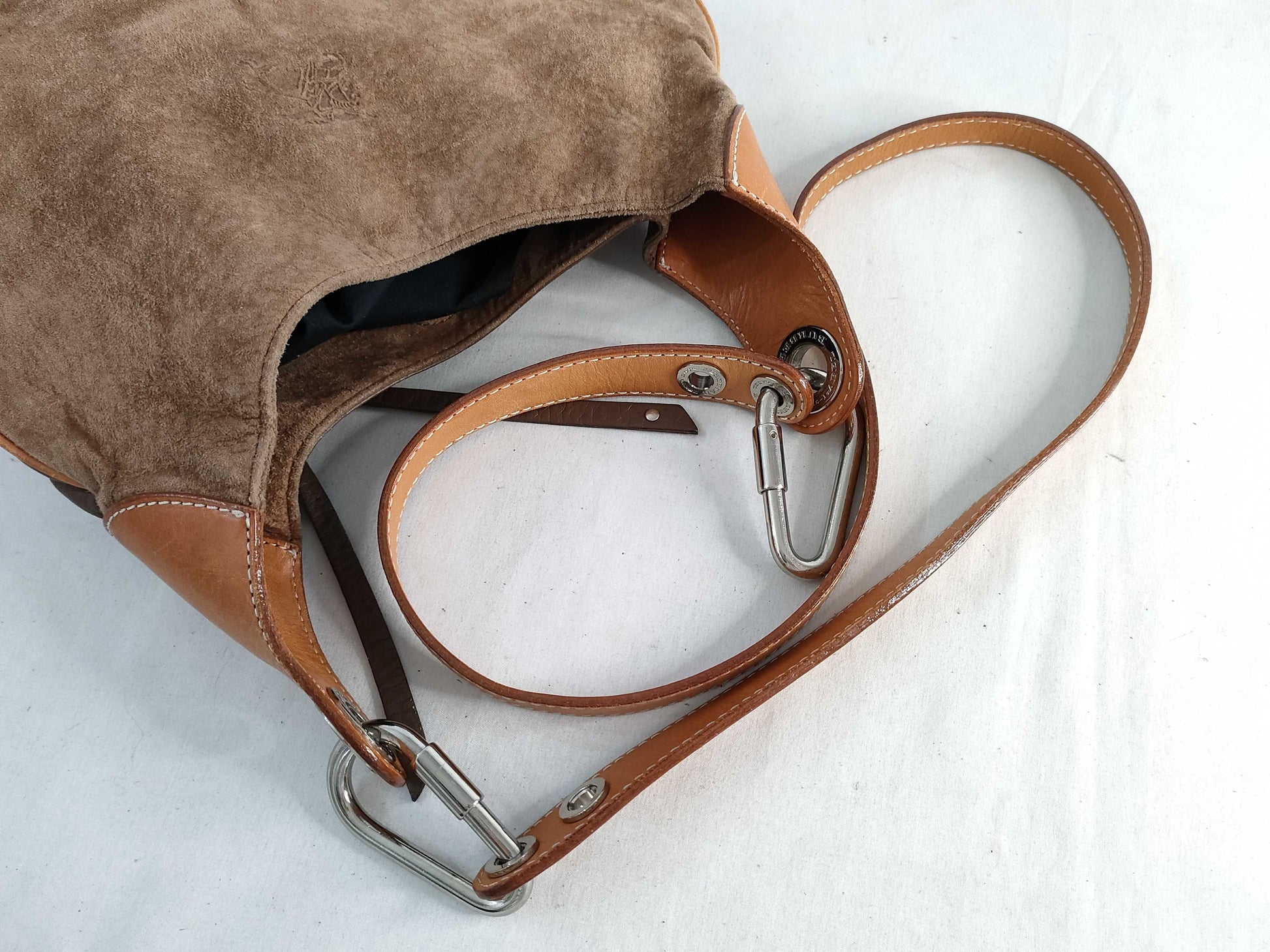 BURBERRY Blue Label Shoulder Bag Nubuck Leather