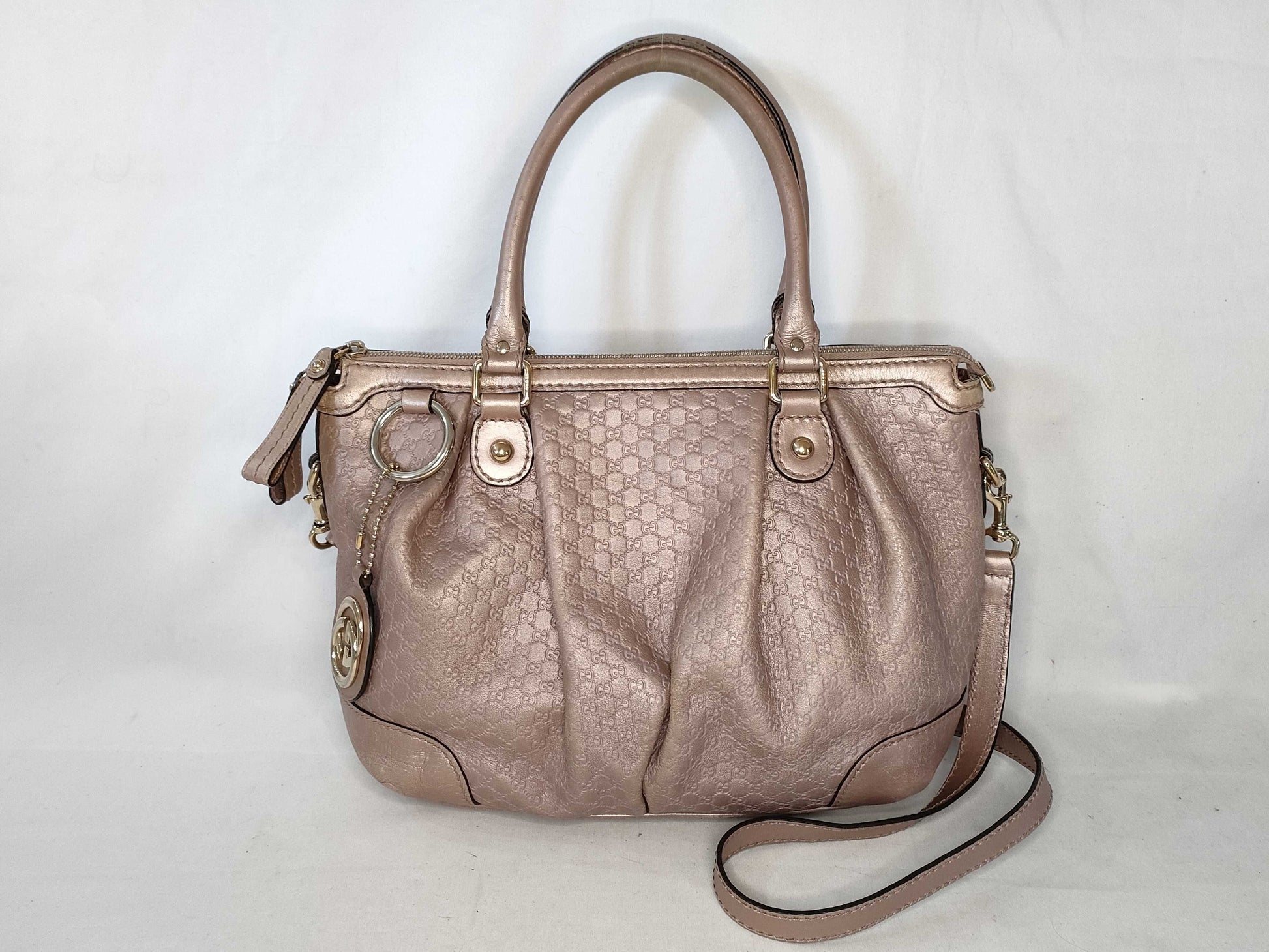 GUCCI Sukey 2-Way Shoulder Bag Sukey Guccissima 247902 Pink Handbag