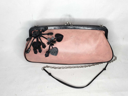GUCCI Prada Chain Shoulder Bag Pink Gamaguchi Shoulder Bag