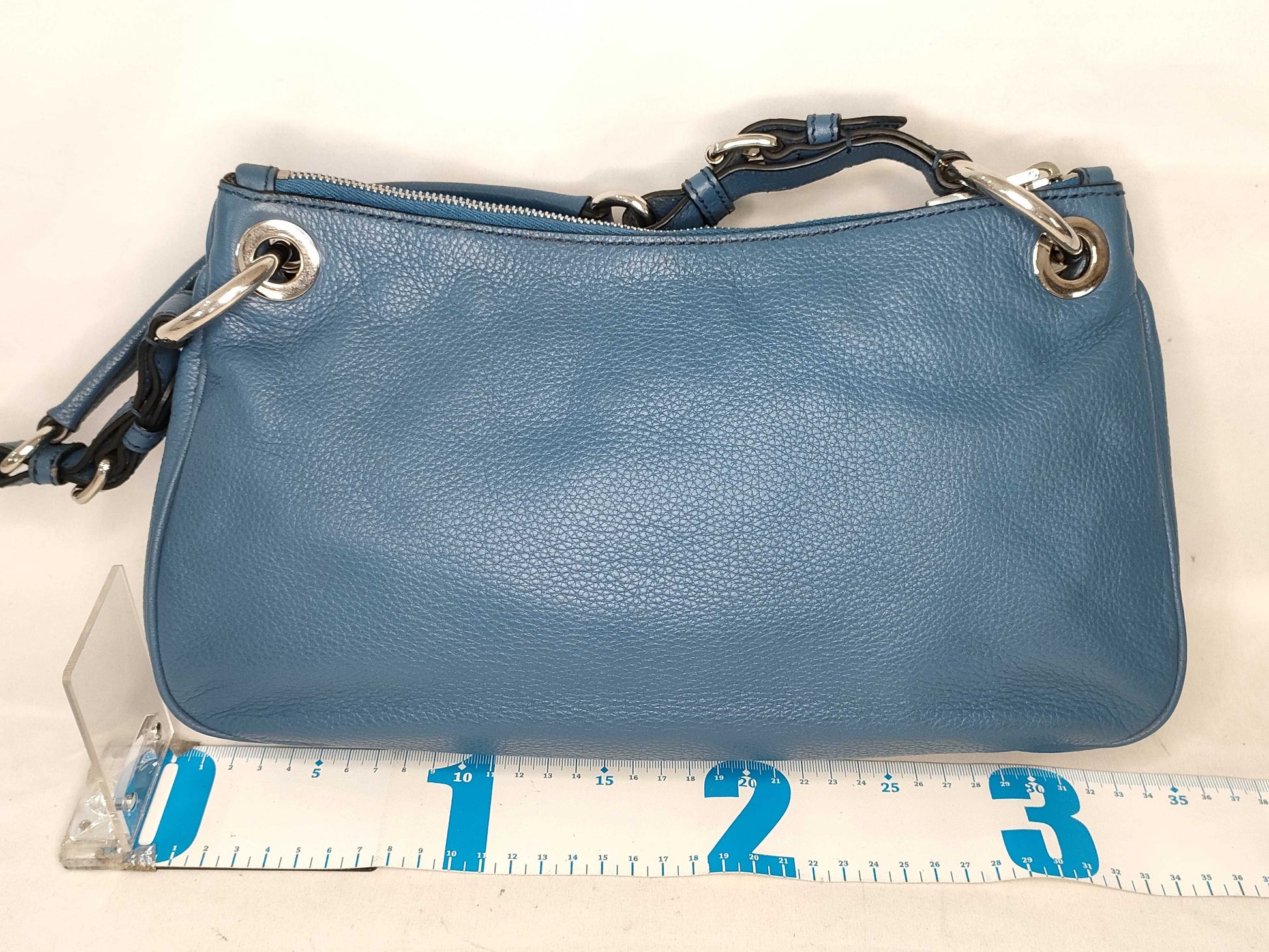 PRADA Prada Shoulder Bag Leather Blue Shoulder Bag