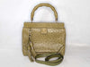 GUCCI Gucci 2-Way Shoulder Bag, Ostrich Leather, Green with Tassel, 308385, Handbag