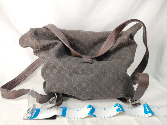 GUCCI GUCCI Backpack GG Canvas Brown Backpack