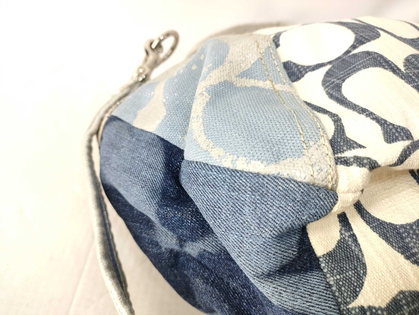 COACH COACH Poppy Shoulder Bag Patchwork Denim Shoulder Bag