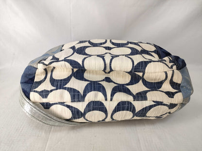 COACH COACH Poppy Shoulder Bag Patchwork Denim Shoulder Bag