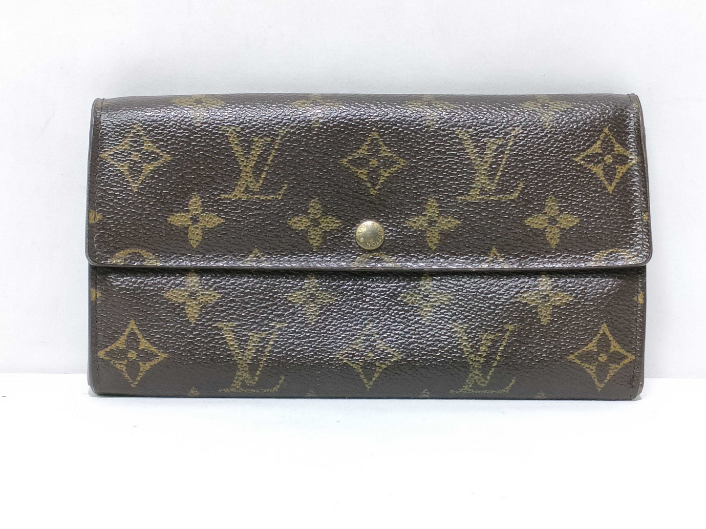 LOUIS VUITTON Monogram Porte Monnaie Credit Wallet M61725