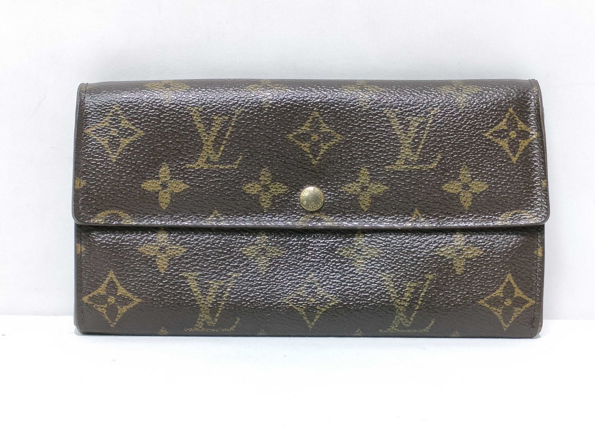 LOUIS VUITTON Monogram Porte Monnaie Credit Wallet M61725