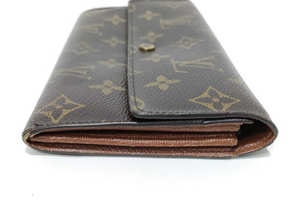 LOUIS VUITTON Monogram Porte Monnaie Credit Wallet M61725