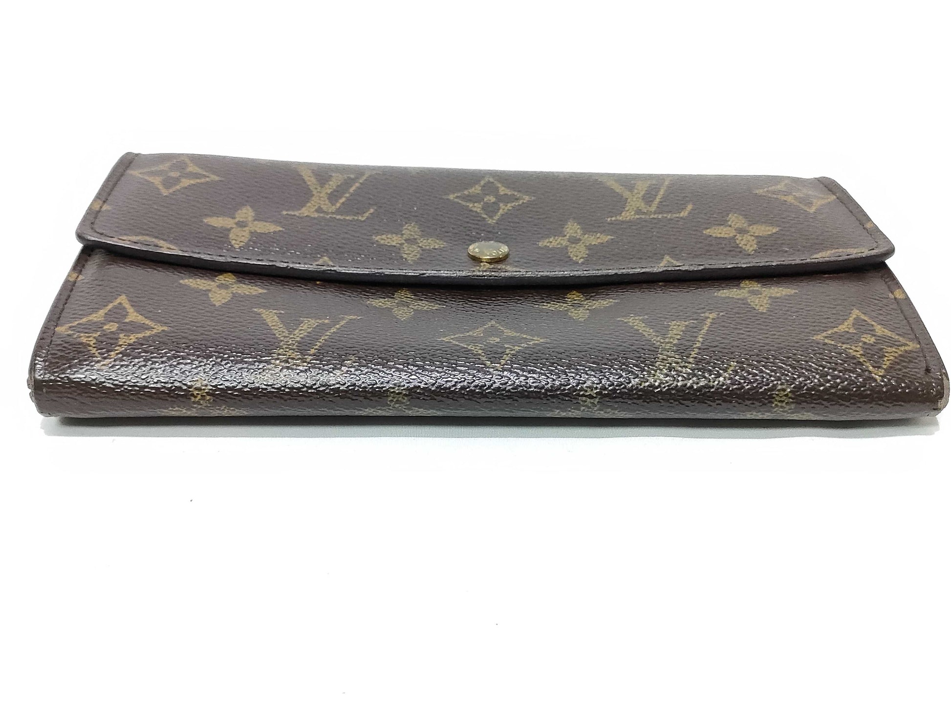 LOUIS VUITTON Monogram Porte Monnaie Credit Wallet M61725
