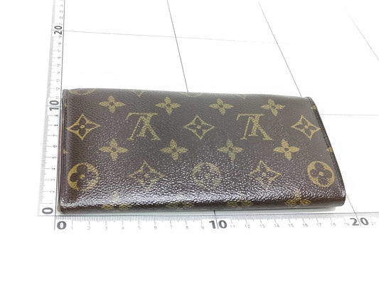 LOUIS VUITTON Monogram Porte Monnaie Credit Wallet M61725