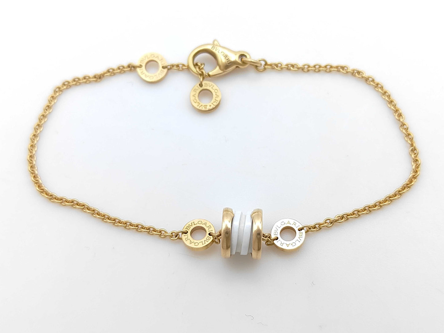 BVLGARI B.zero1 Element White Cera ml Au750 7.6g Bracelet/Bangle 