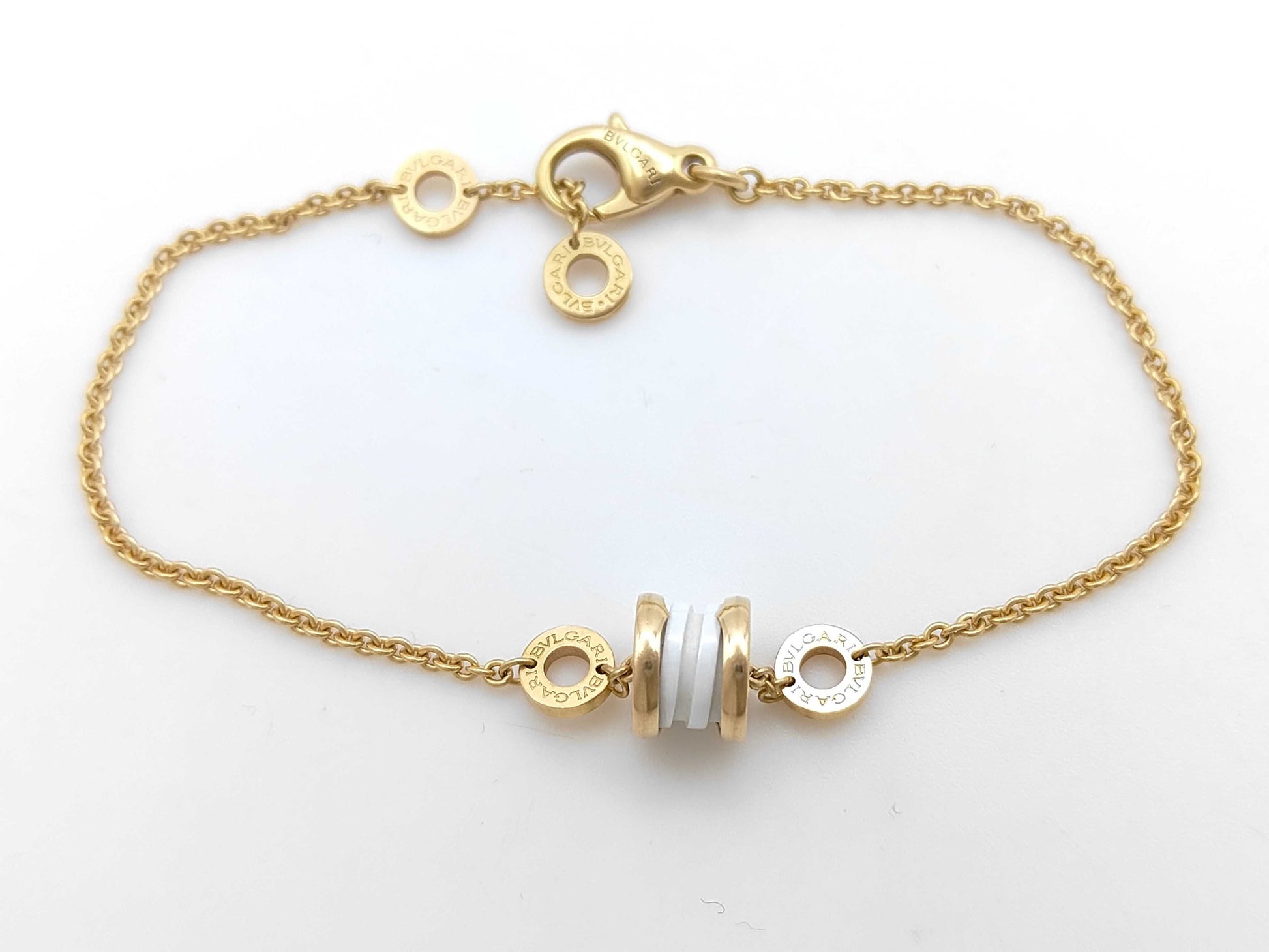 BVLGARI B.zero1 Element White Cera ml Au750 7.6g Bracelet/Bangle 