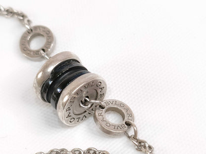 BVLGARI B.zero1 Save the Children Charity Bracelet, 925 with Black Ceramic, 5.1g, Silver Bracelet/Bangle