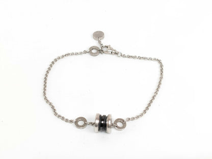 BVLGARI B.zero1 Save the Children Charity Bracelet, 925 with Black Ceramic, 5.1g, Silver Bracelet/Bangle