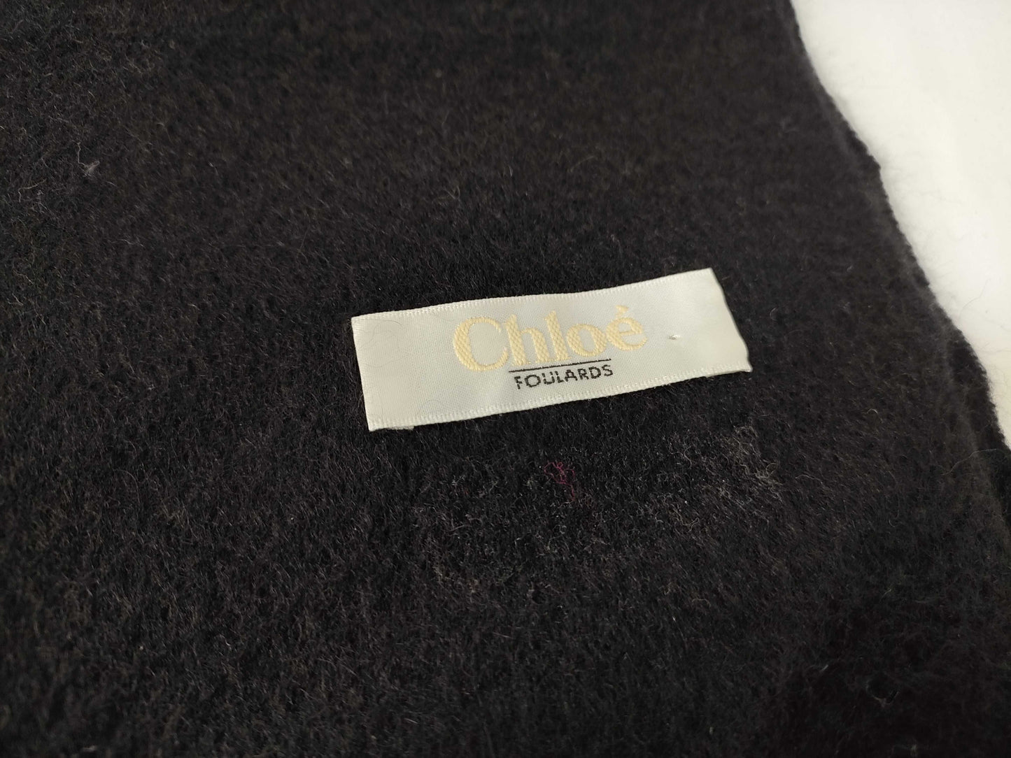 Chloe Wool Stole Black Other Apparel