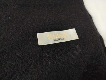 Chloe Wool Stole Black Other Apparel