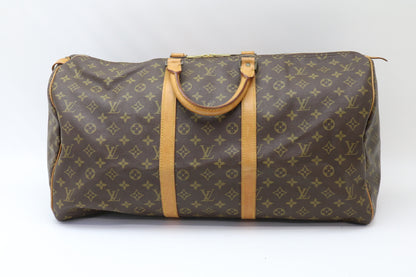 LOUIS VUITTON Monogram Keepall 60 Boston Bag