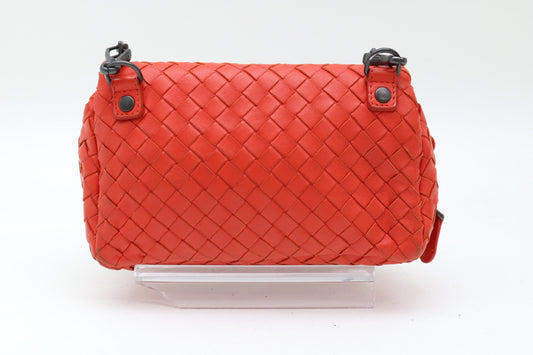 BOTTEGA VENETA Intrecciato Leather Chain Shoulder Bag