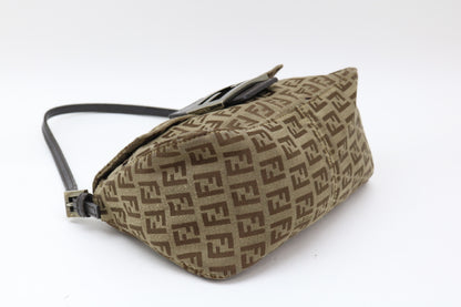 FENDI Zucchino Mamma Bucket Shoulder Bag