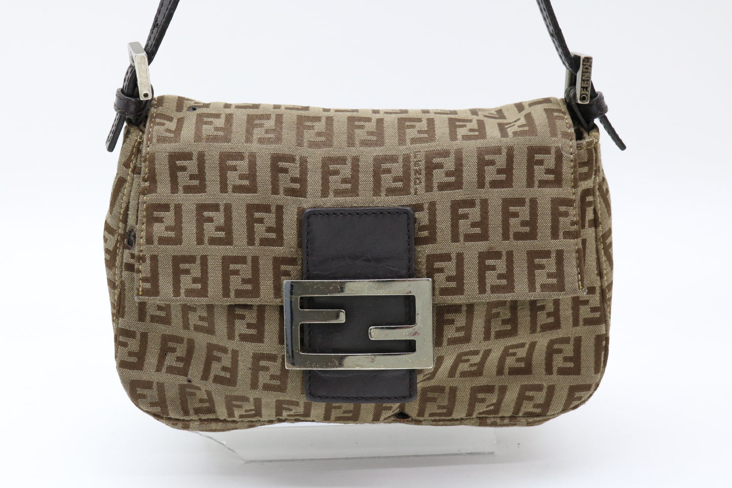 FENDI Zucchino Mamma Bucket Shoulder Bag
