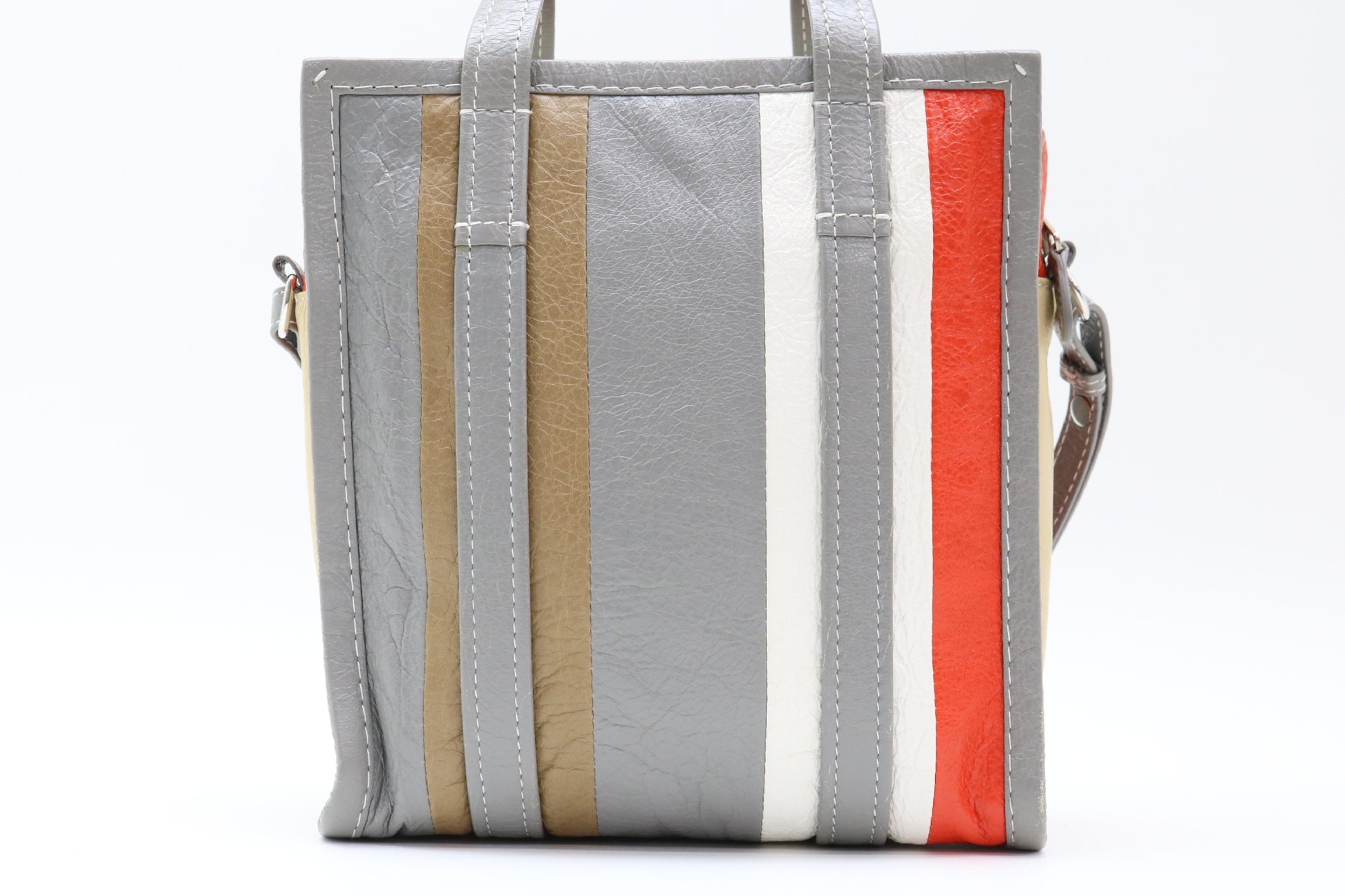 BALENCIAGA Leather Multicolor Bazaar XS 2-Way Tote Bag