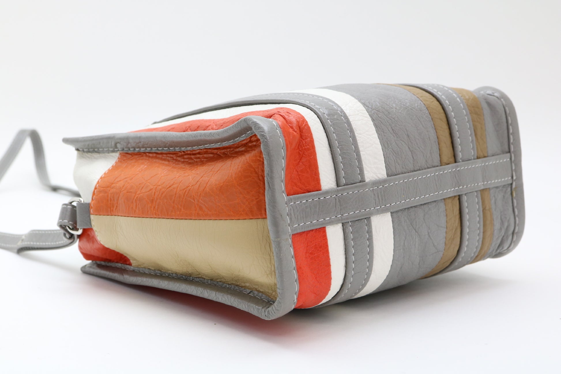 BALENCIAGA Leather Multicolor Bazaar XS 2-Way Tote Bag