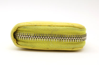 CHANEL Lambskin Matelasse Zippy Coin Case