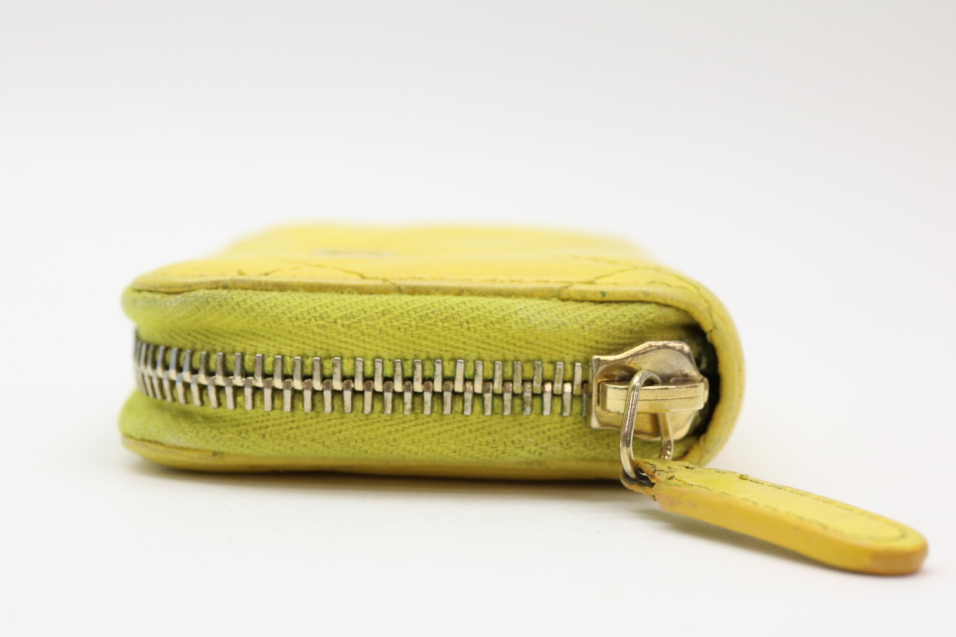 CHANEL Lambskin Matelasse Zippy Coin Case