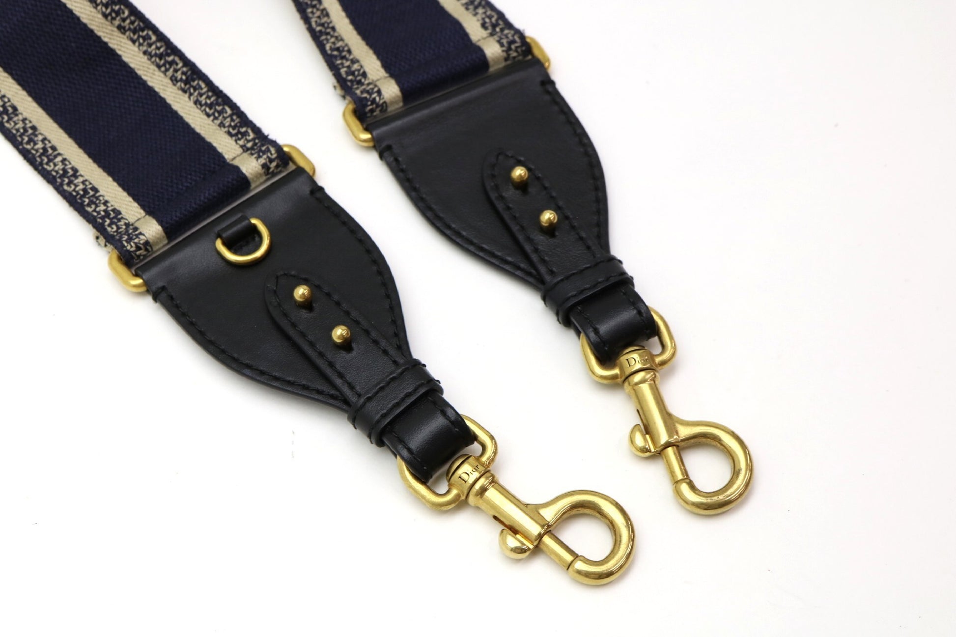 Dior Embroidered Logo Shoulder Strap