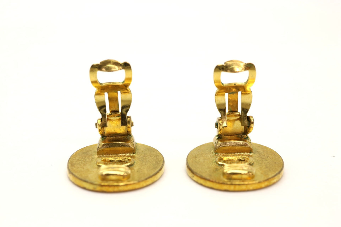 CHANEL Clover Gold 96A Earrings