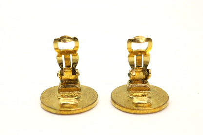 CHANEL Clover Gold 96A Earrings