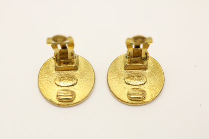 CHANEL Clover Gold 96A Earrings