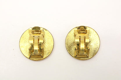 CHANEL Clover Gold 96A Earrings