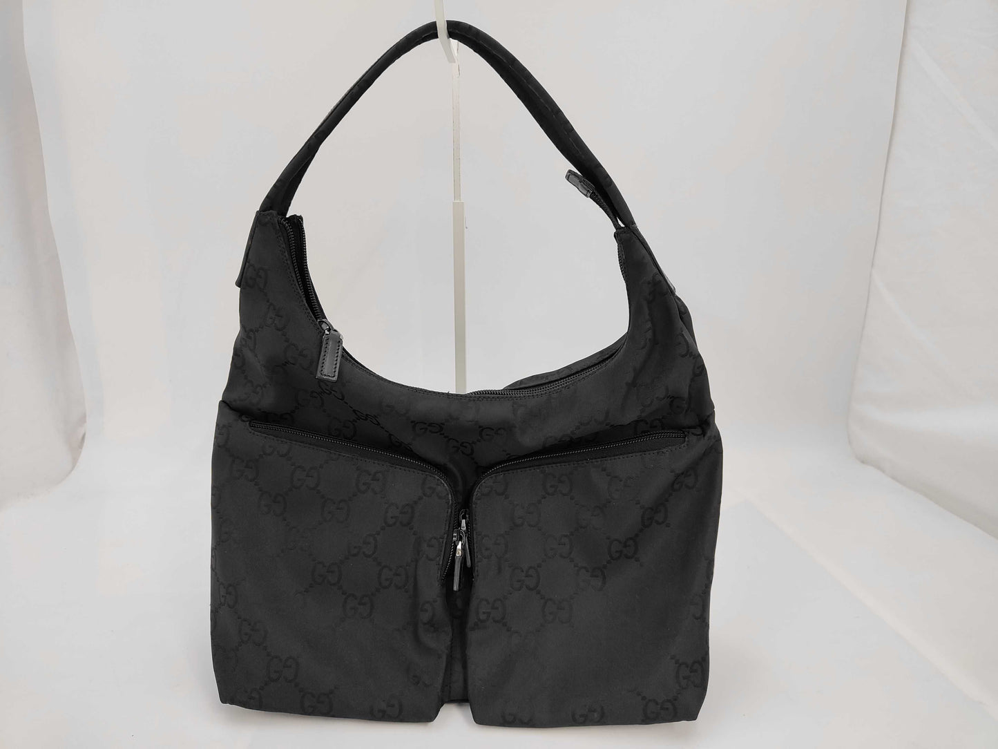 GUCCI GG pattern nylon shoulder bag