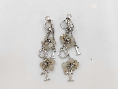 Dior logo motif earrings