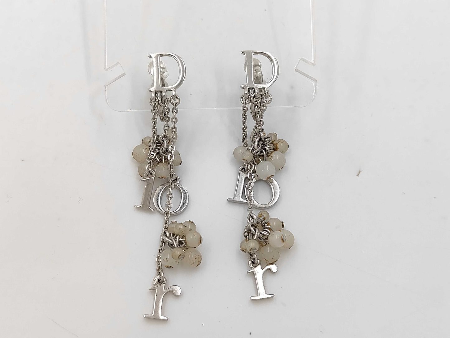 Dior logo motif earrings