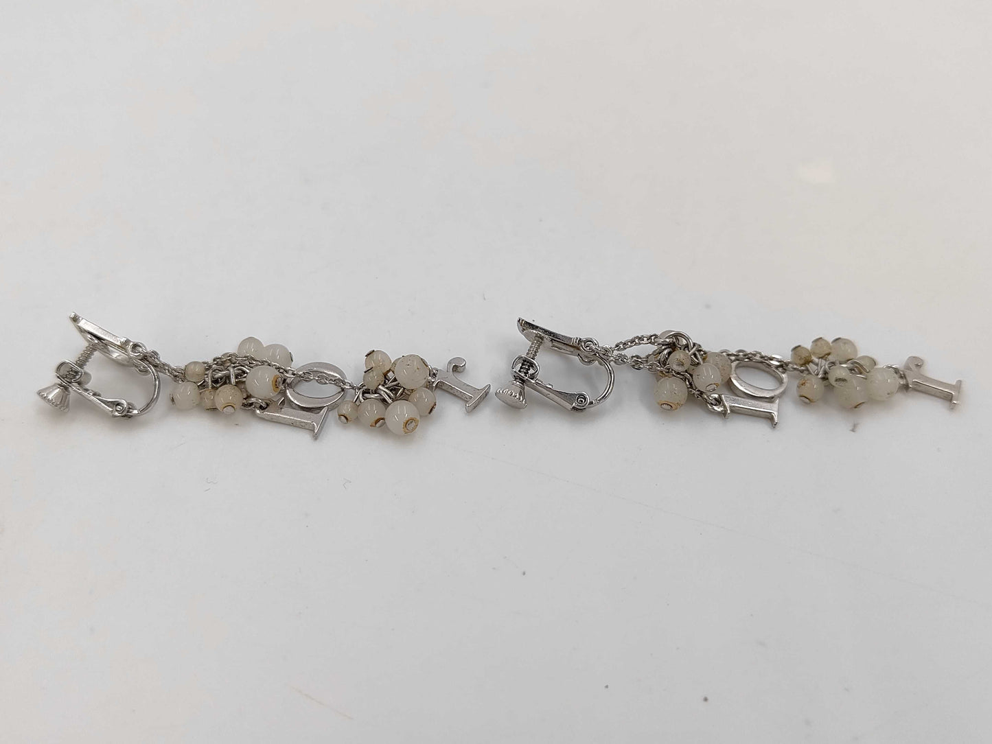 Dior logo motif earrings