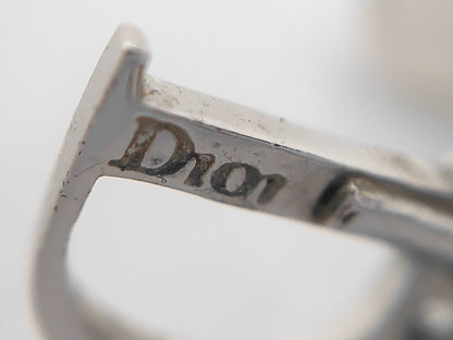 Dior logo motif earrings