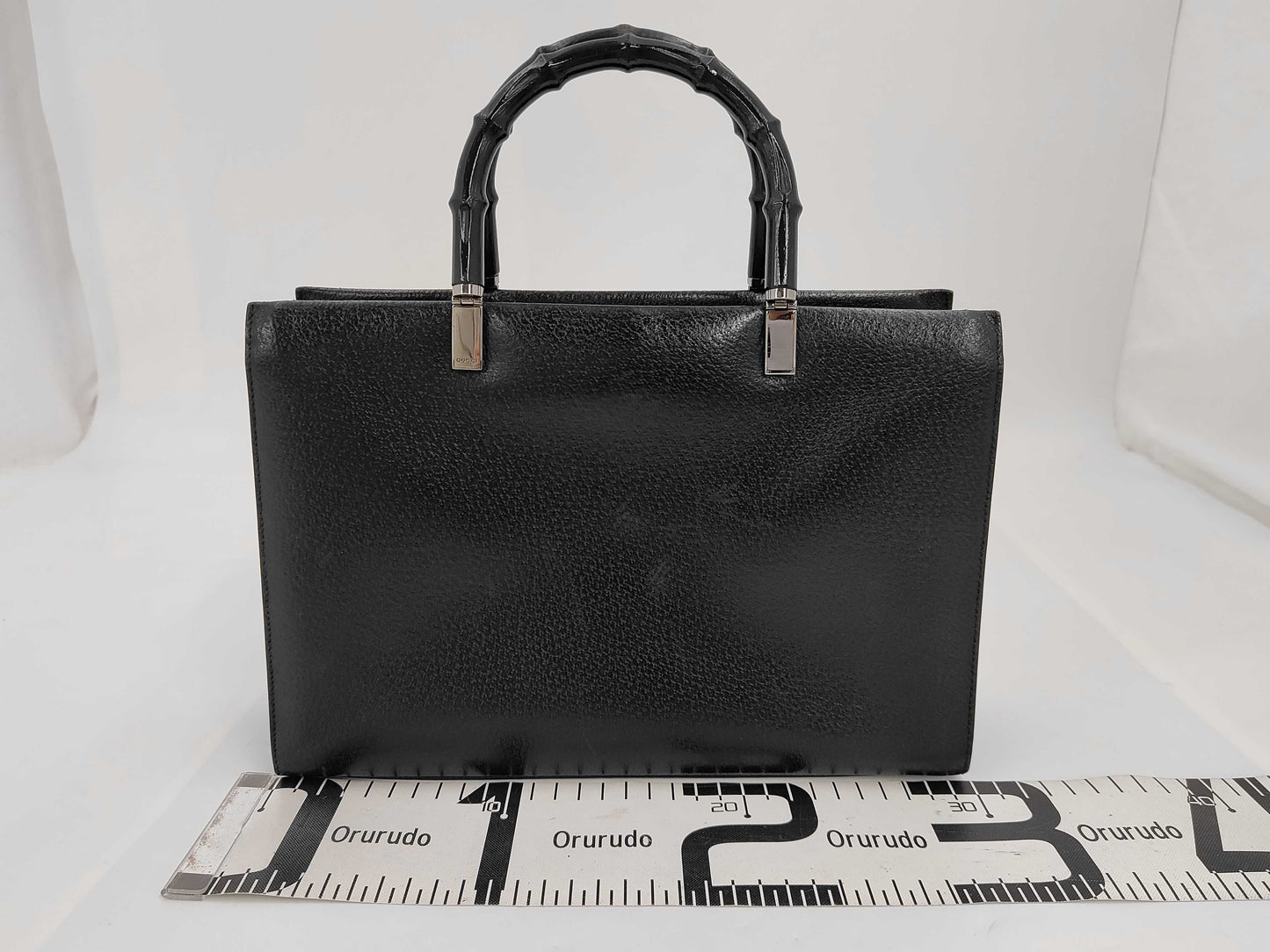 GUCCI Bamboo Leather Handbag, Non-sticky
