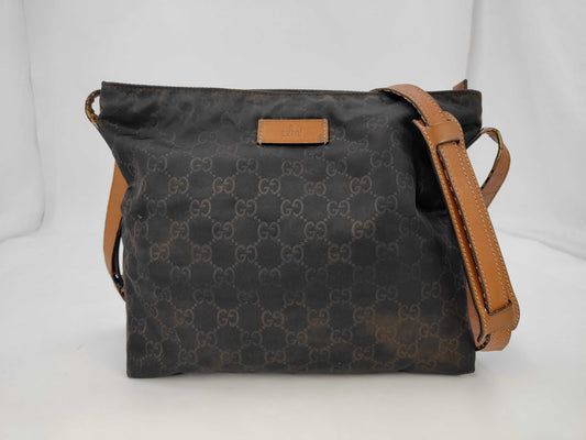 GUCCI GG Nylon Shoulder Bag