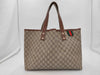 GUCCI GG Supreme 211134 Sherry Line PVC Leather Tote Bag
