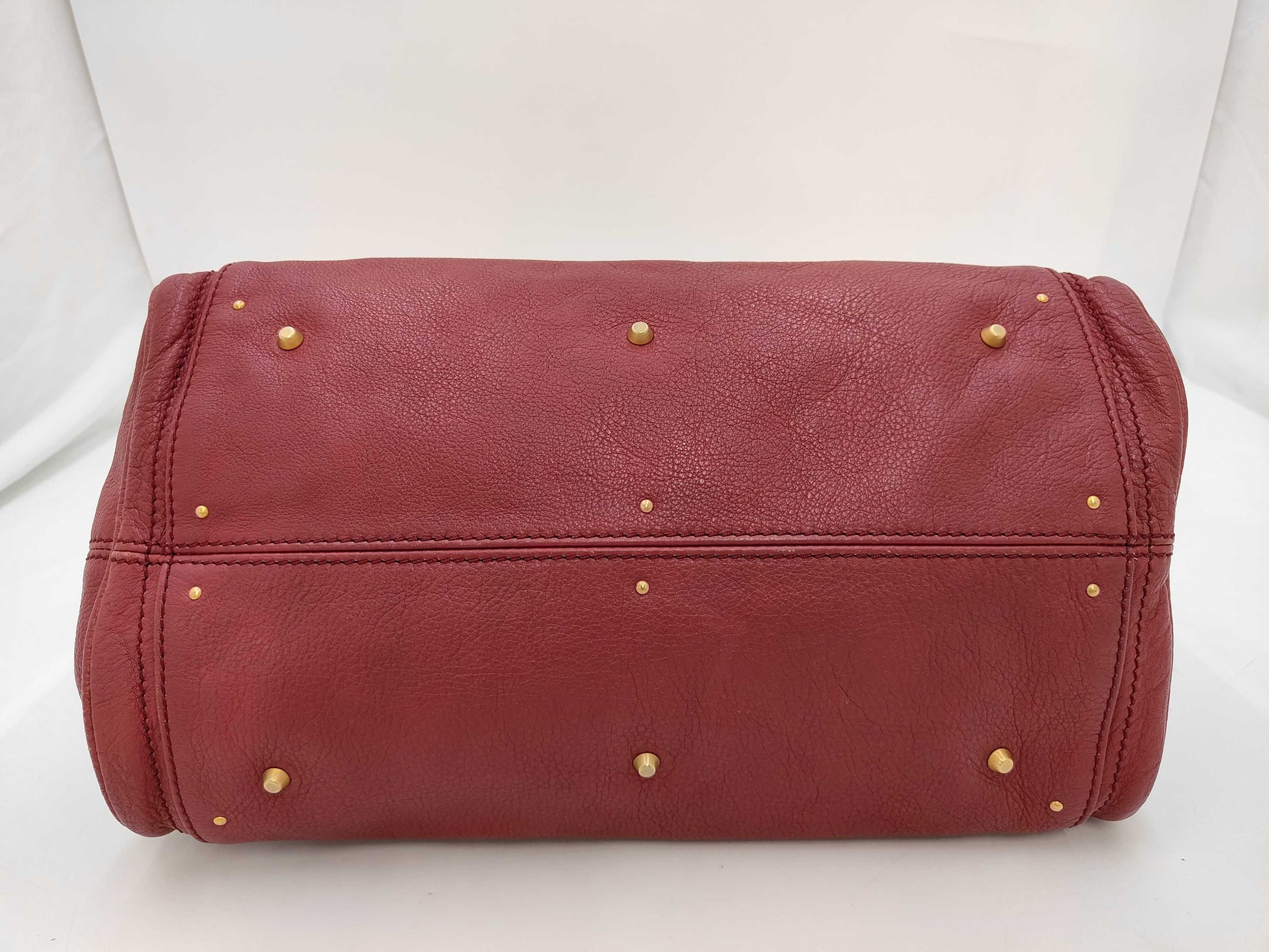 Chloe Paddington Leather Handbag in Bordeaux