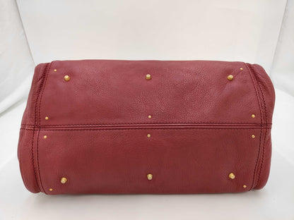 Chloe Paddington Leather Handbag in Bordeaux