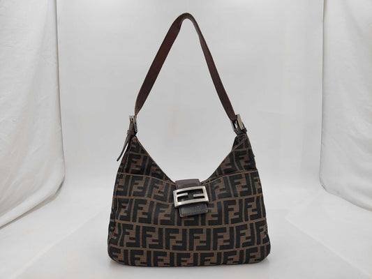 FENDI Zucca Mamma Bucket Shoulder Bag